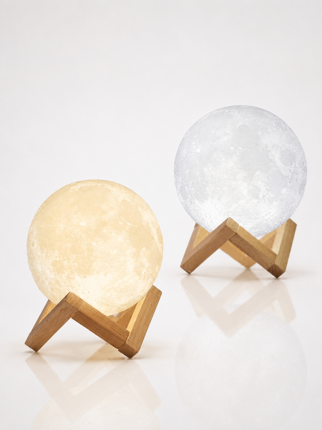 Lunara Moon Light | 3D Printed, Rechargeable, Touch Control