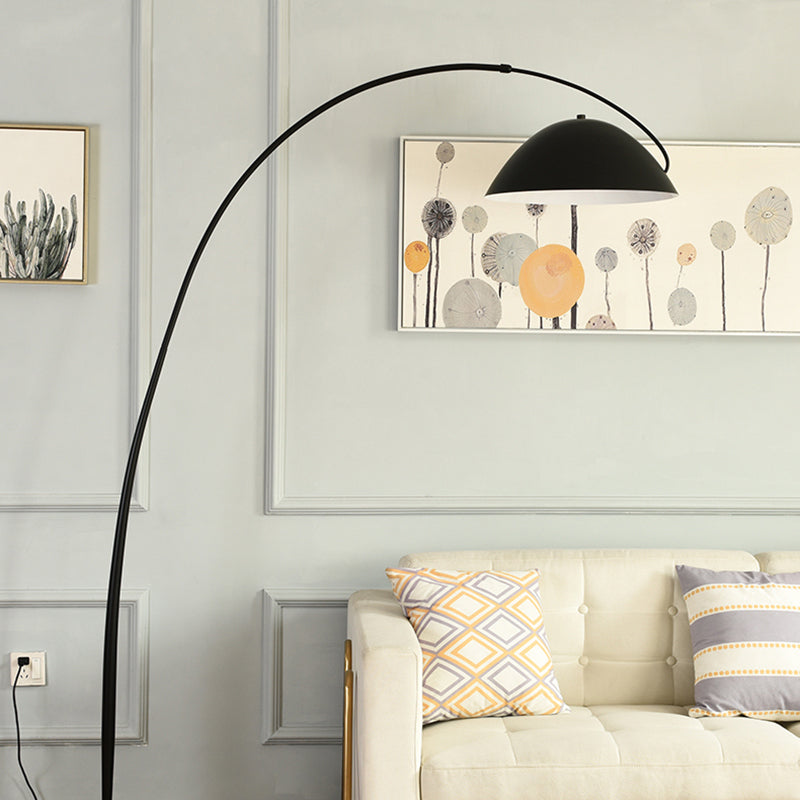 Belvo Arc Floor Lamp Round Base E14