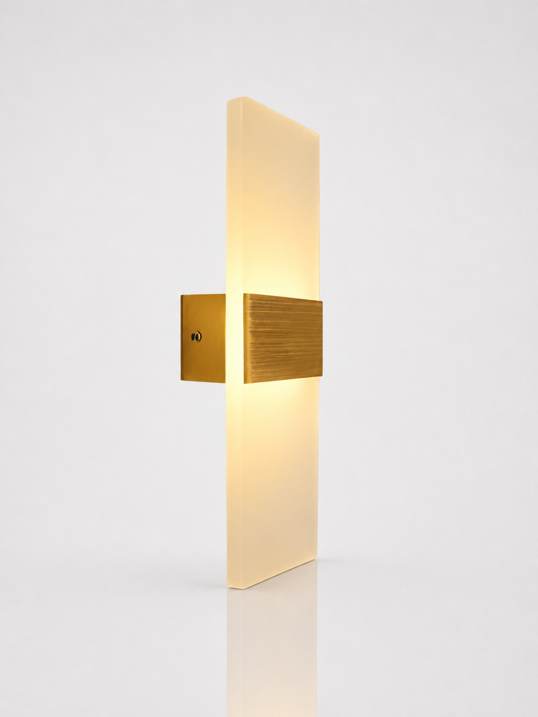 Slim LED Wall Lamp with Acrylic Shade