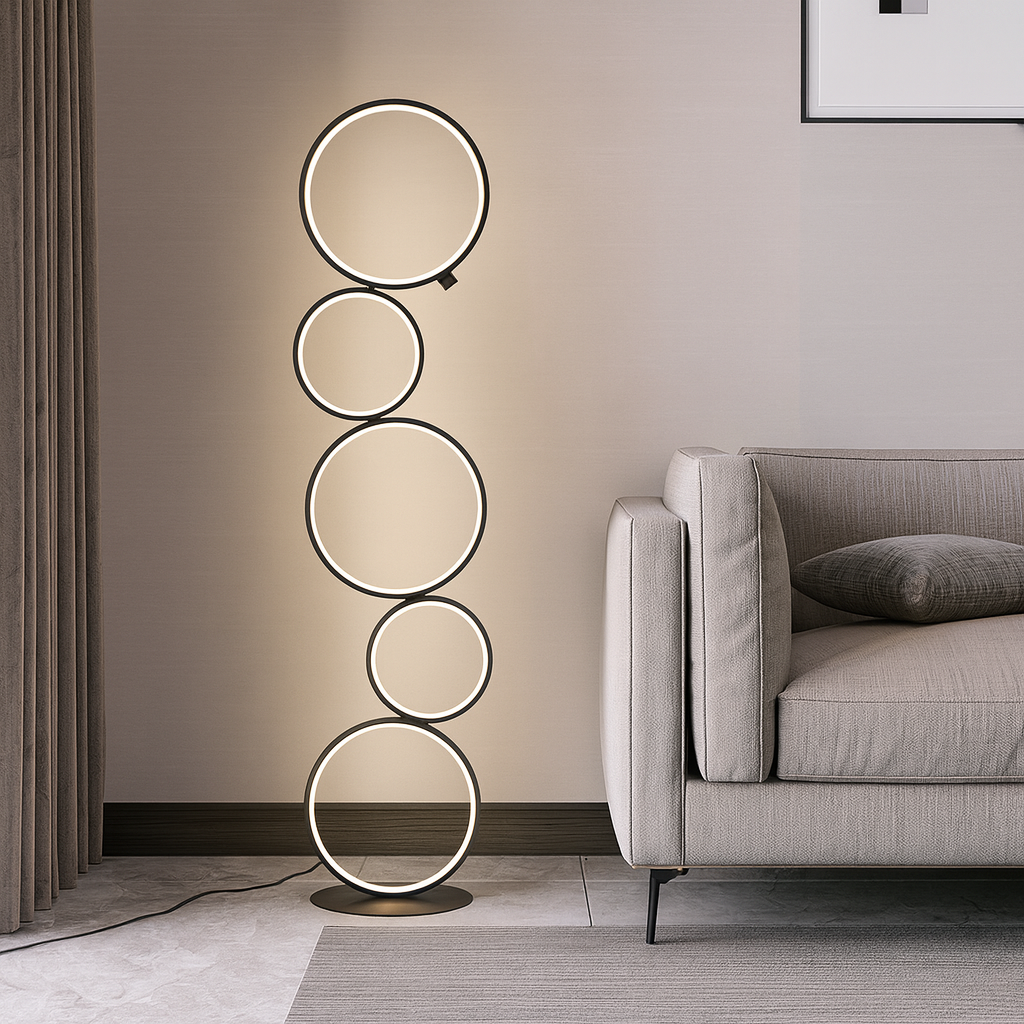 Ringo LED Floor Lamp Aluminium Acrylic