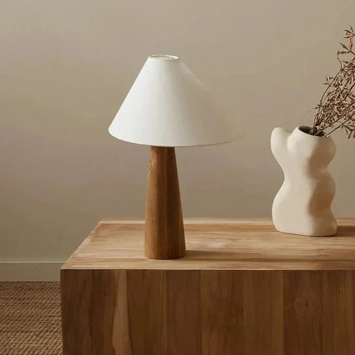 Wood Reading Table Lamp