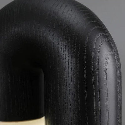 Arco Ash Wood Table Lamp