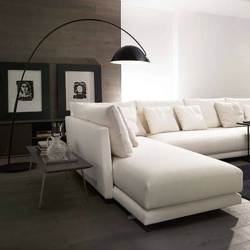 Belvo Arc Floor Lamp Round Base E14