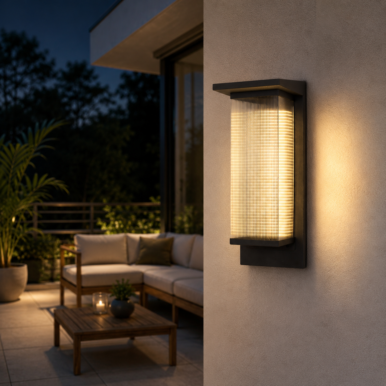 Rectangular Wall LED Outdoor Light