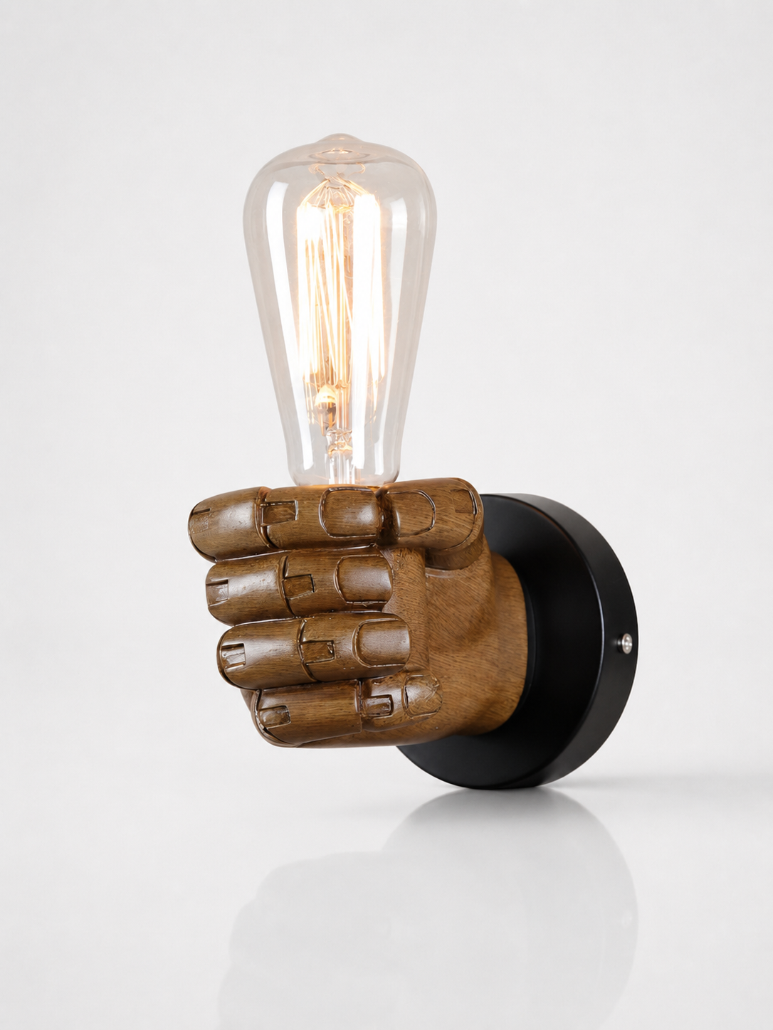 Vintage Fist Wall Lamp