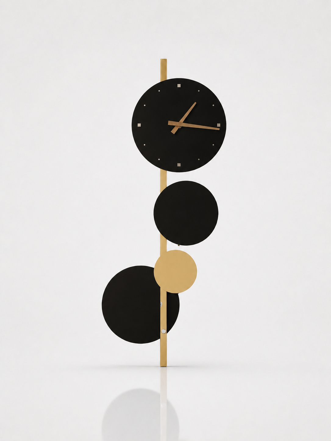 Walnut Pointer Round Wall Clock