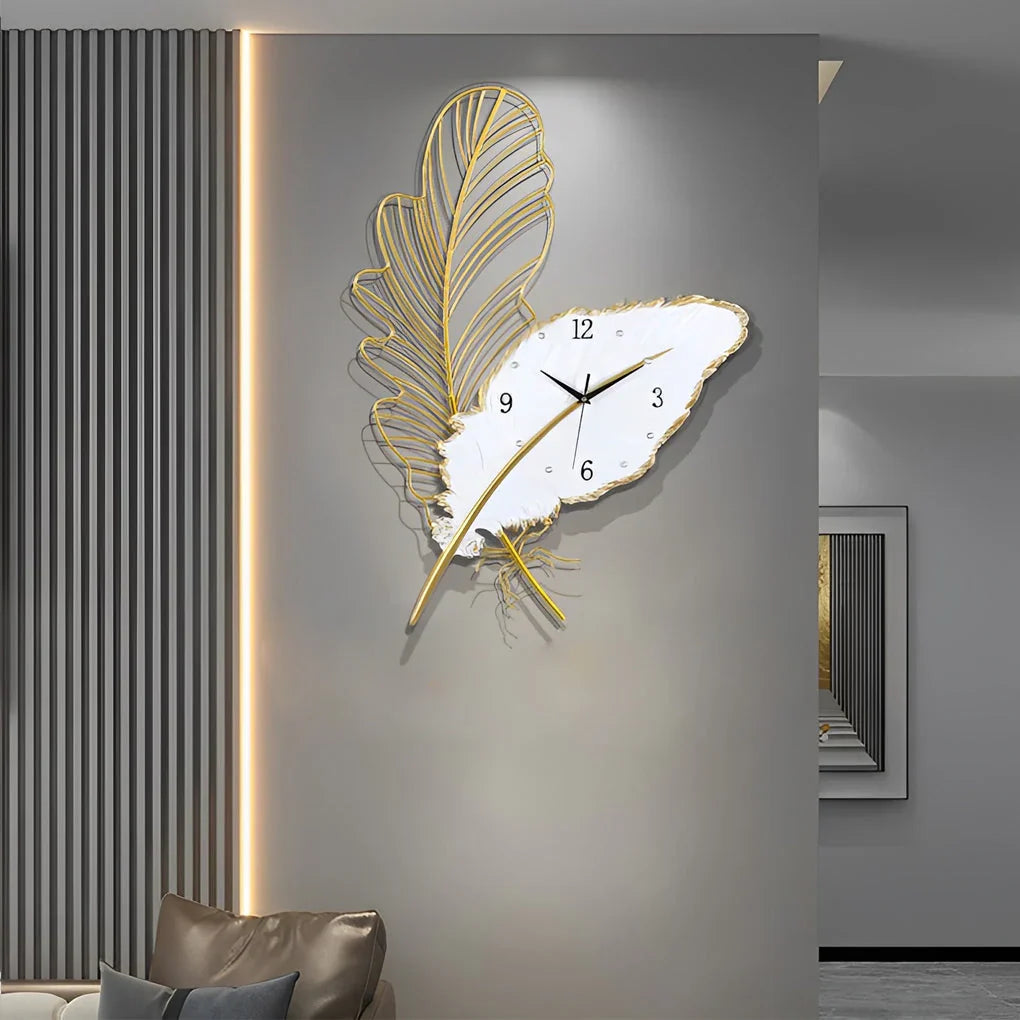 Feather LED Wall Clock