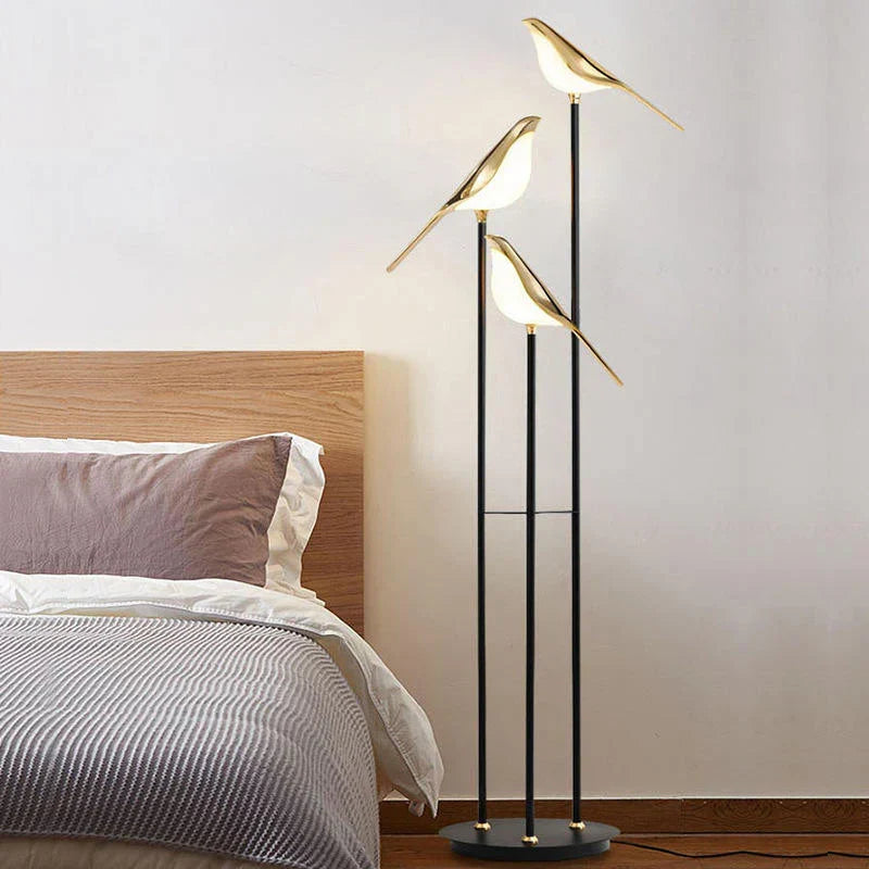 Avia Bird Floor Lamp Acrylic Aluminium LED