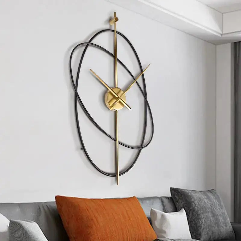 Geometric Open-Frame Wall Clock