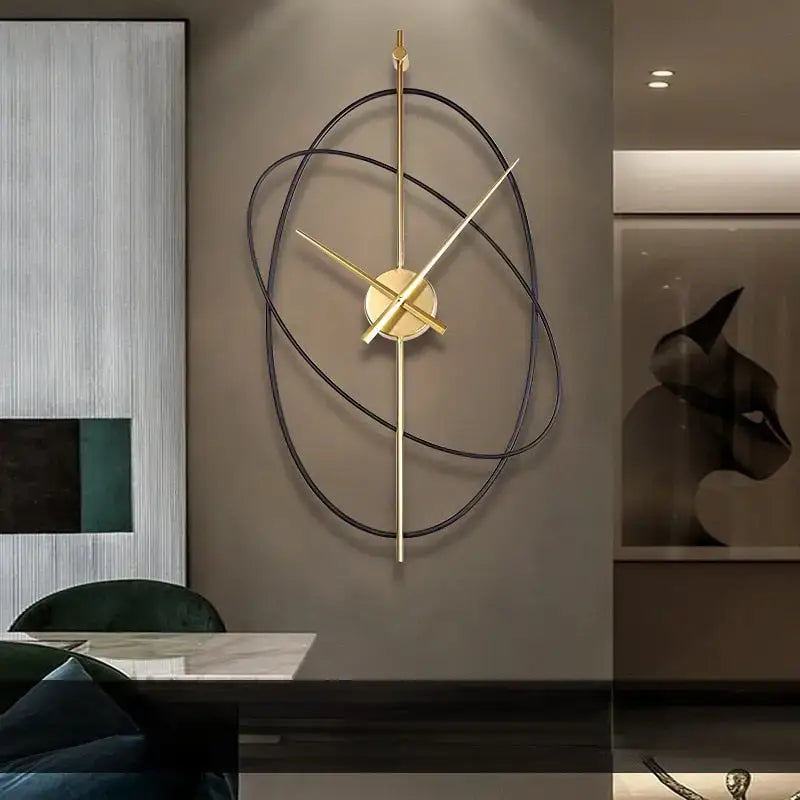 Geometric Open-Frame Wall Clock