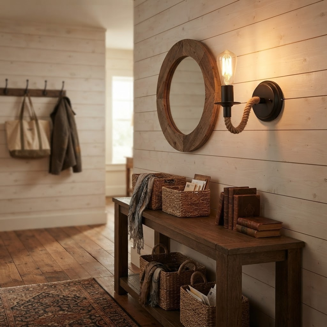 Vintage Rope Wall Lamp