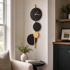 Walnut Pointer Round Wall Clock