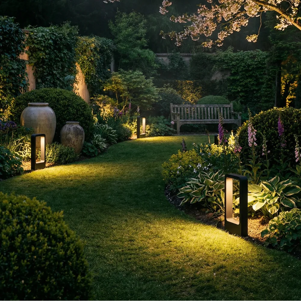 Modern Rectangular Garden Path Outdoor Light