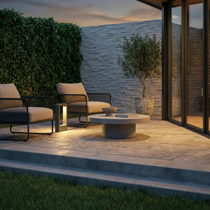 Modern Rectangular Garden Path Outdoor Light