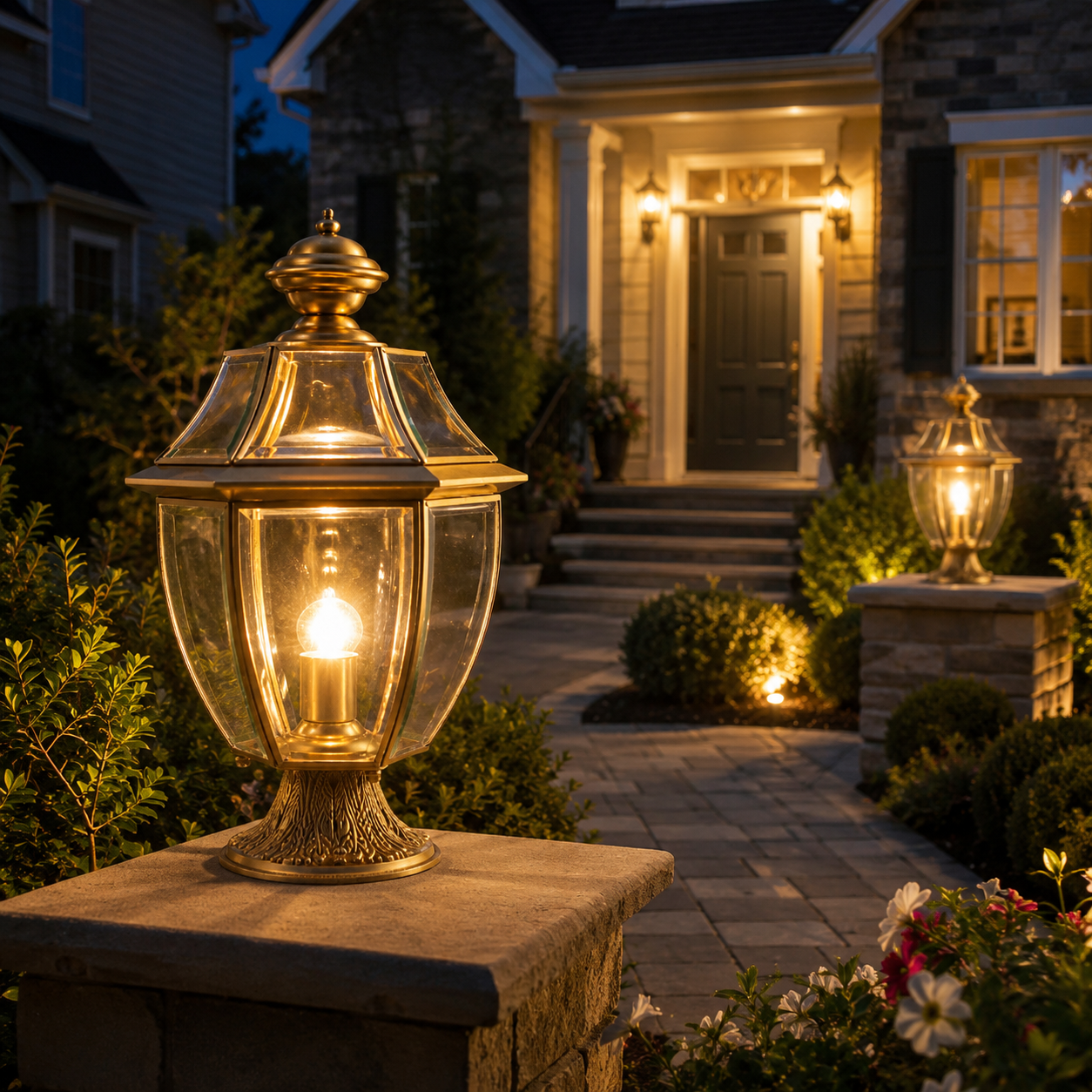 Heritage Brass Outdoor Light