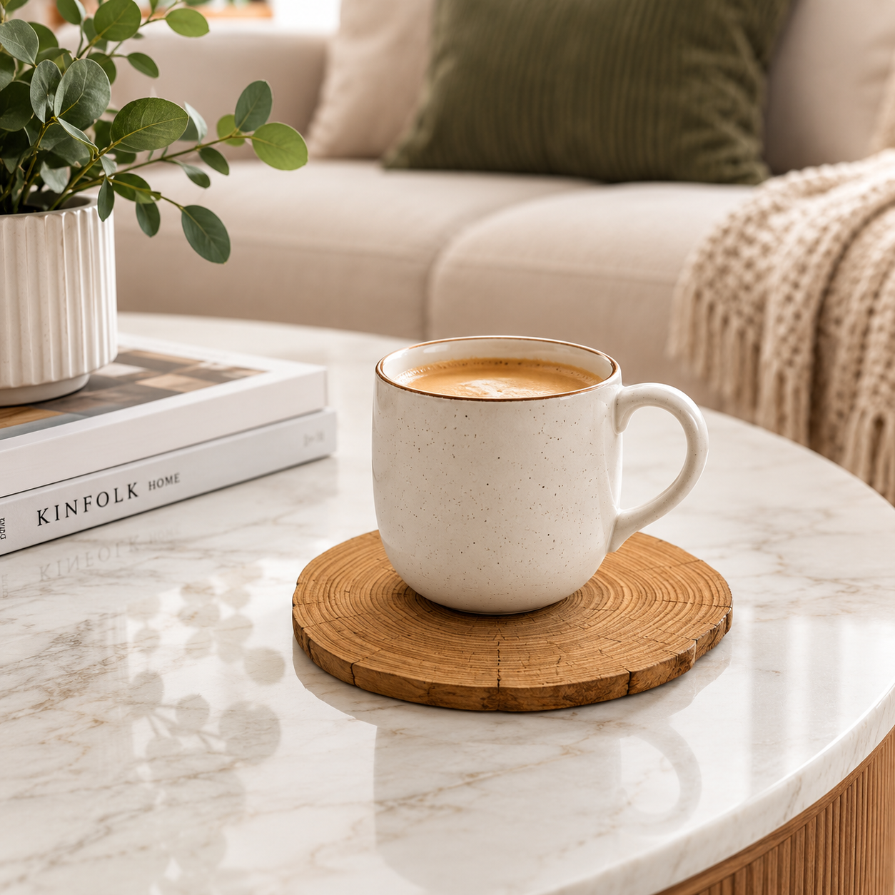 Rustic Grain Drink Coaster