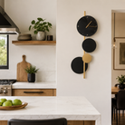 Walnut Pointer Round Wall Clock