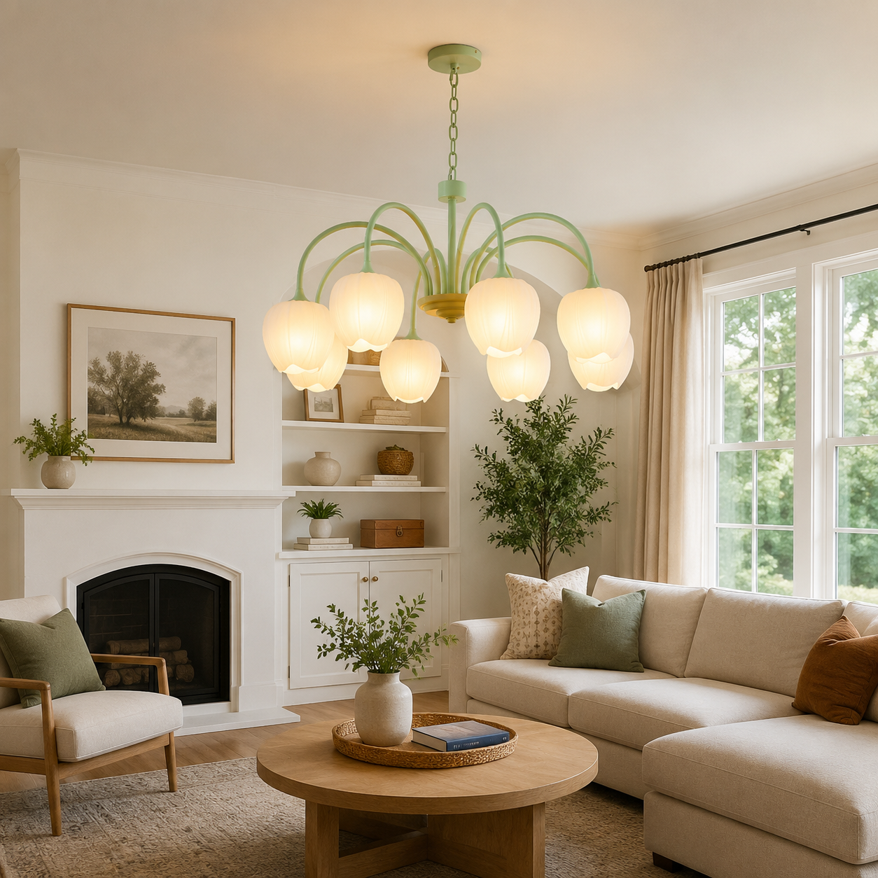 Bloom Glass Chandelier