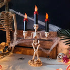 Bone Detail Candle Holder Centrepiece