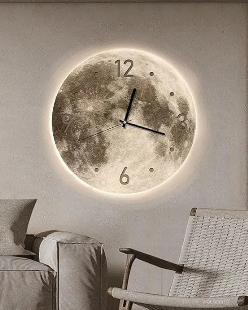 Moonlit Aura Wall Clock