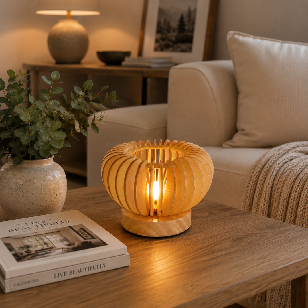 Wood Table Lamp
