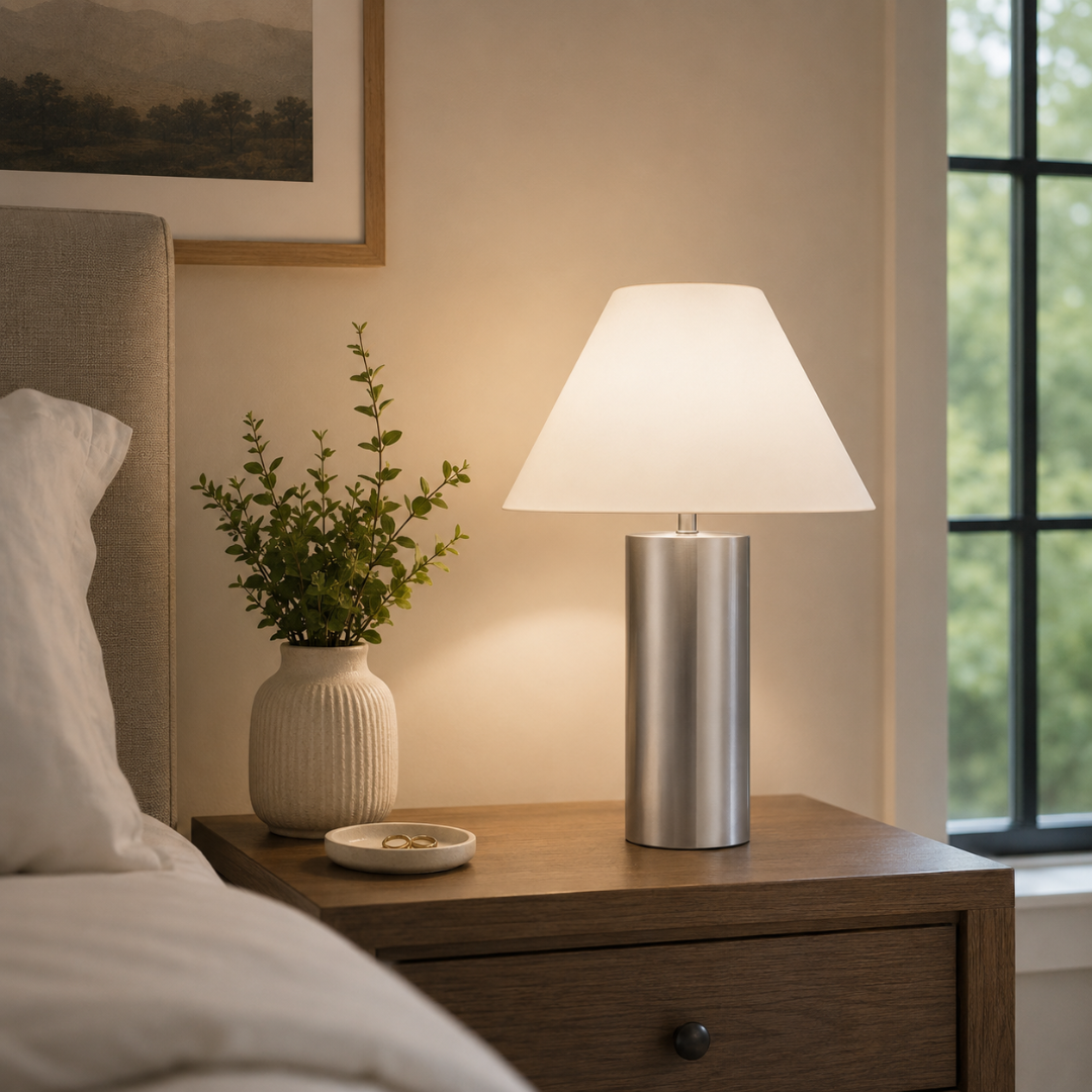 Nickel Table Lamp