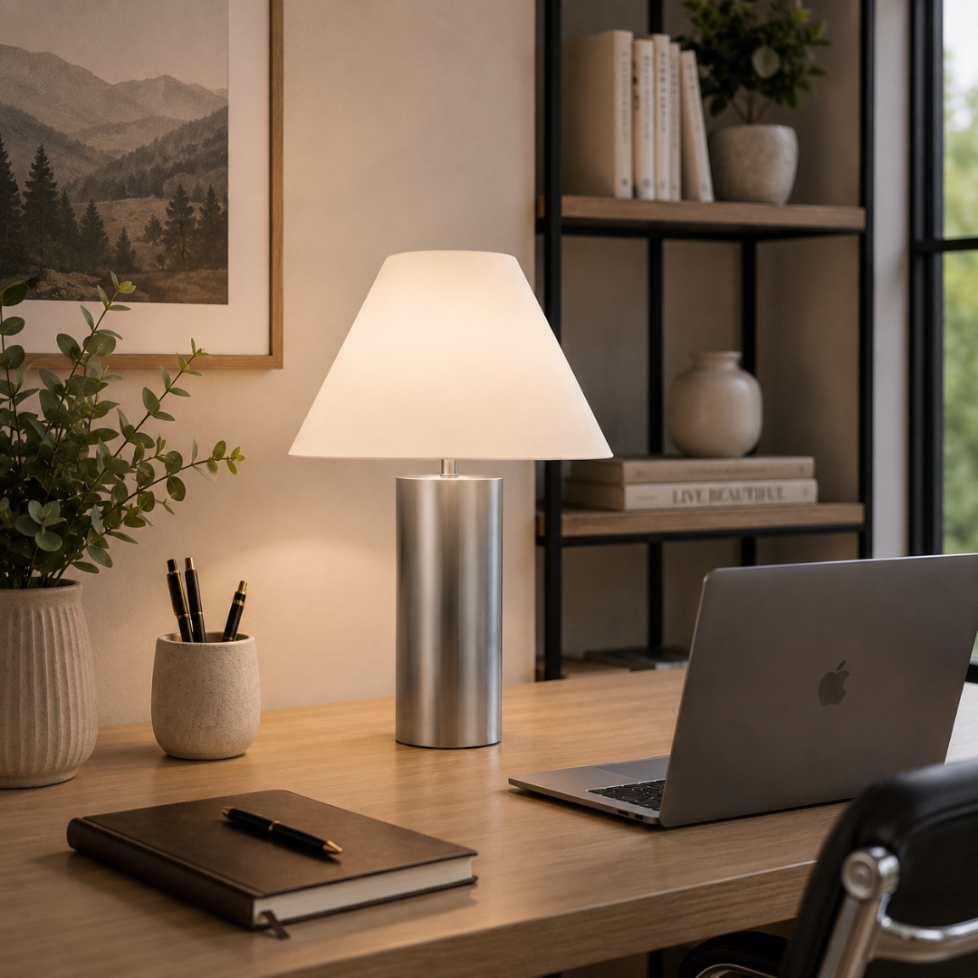 Nickel Table Lamp