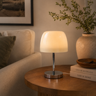 Metal & Glass Table Lamp