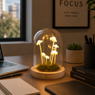 Mushroom Lamp Kit DIY Glass & Wood LED Light