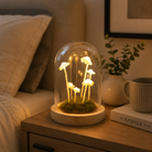Mushroom Lamp Kit DIY Glass & Wood LED Light