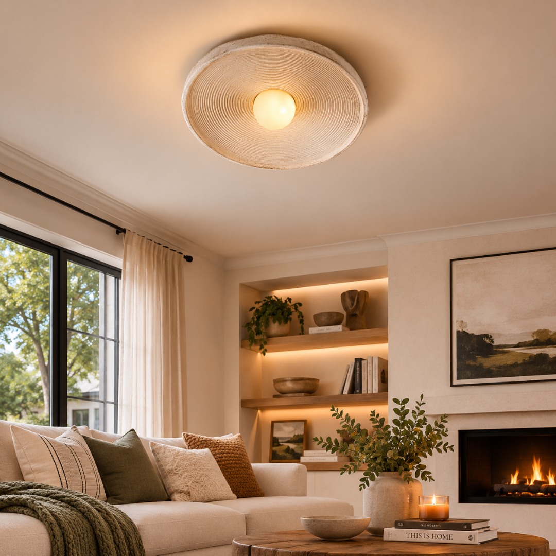 Resin Ceiling-Mounted Light