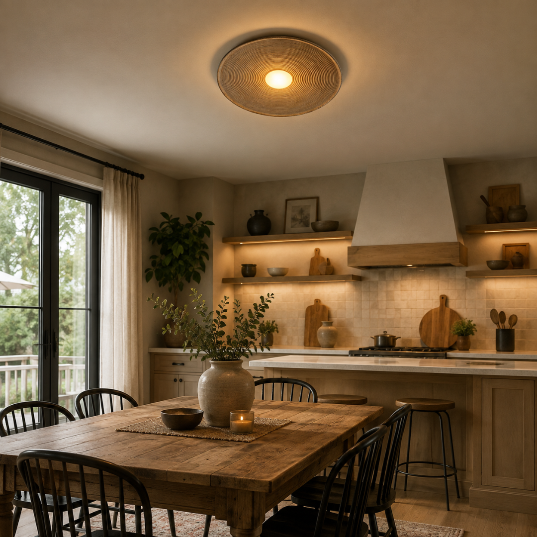 Resin Ceiling-Mounted Light
