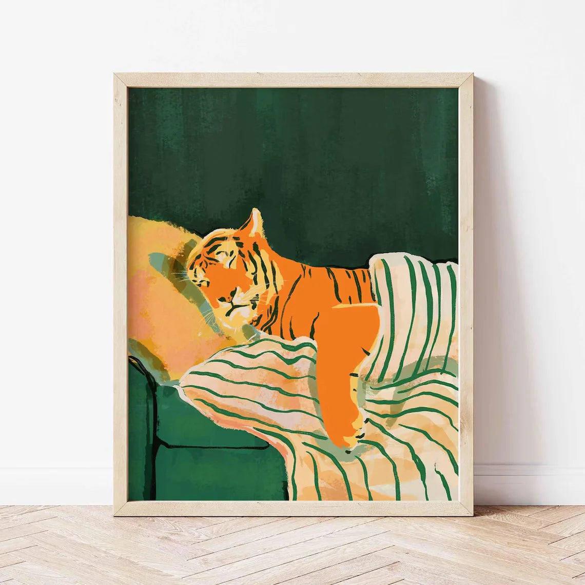 Green Horizon Canvas Art