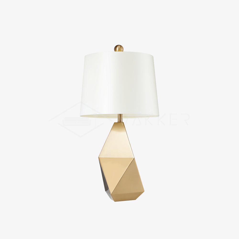 Faro Faceted Table Lamp | Metal Frame, LED Compatible, Modern Design