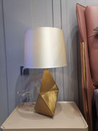 Faro Faceted Table Lamp | Metal Frame, LED Compatible, Modern Design