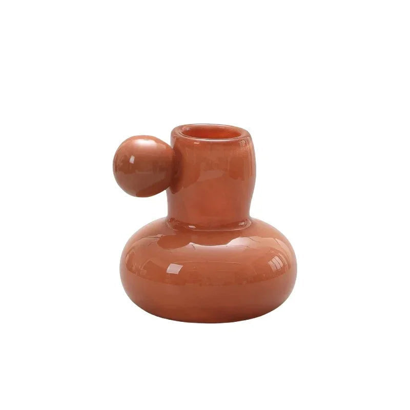 Colorful Glass Candle Holder
