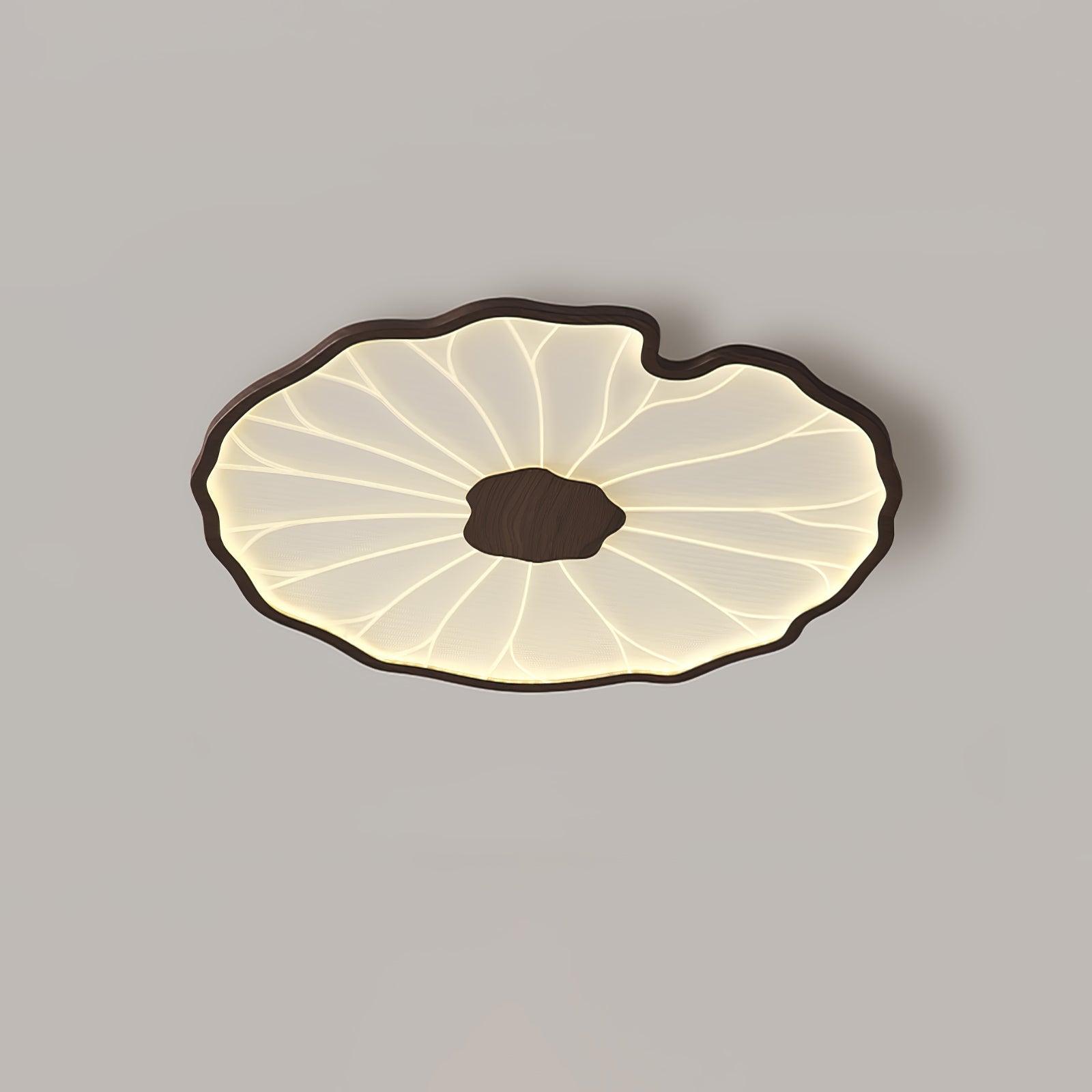 Luna Leaf Ceiling Light | Acrylic Flush Mount Design, Ambient LED Lighting 17