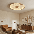 Luna Leaf Ceiling Light | Acrylic Flush Mount Design, Ambient LED Lighting 3