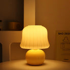 Glass Table Lamp Mushroom Shape