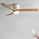Nora Ceiling Fan | Wooden Design with LED Light, Energy Efficient 12