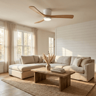 Nora Ceiling Fan | Wooden Design with LED Light, Energy Efficient 8