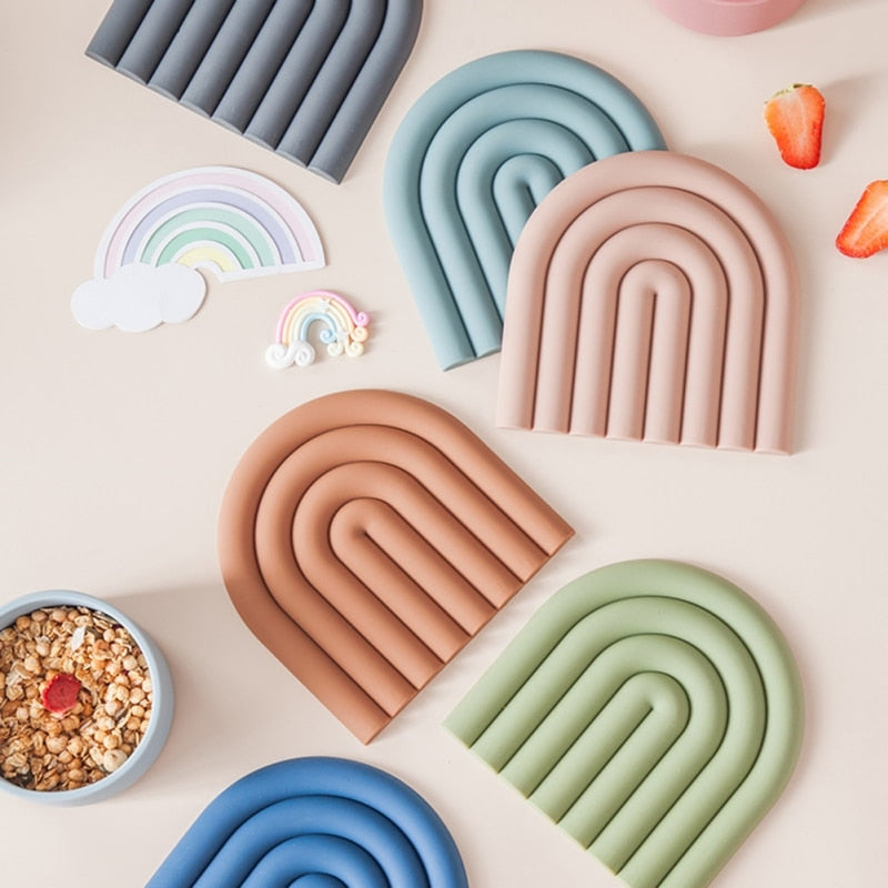 Pastel Silicone Coasters for Everyday Use