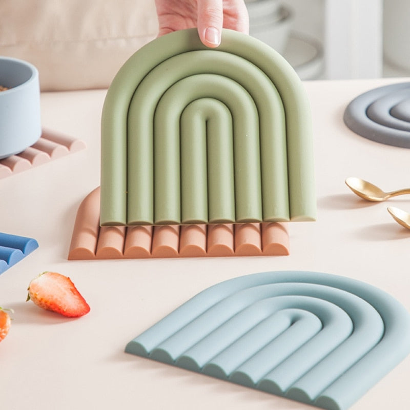Pastel Silicone Coasters for Everyday Use