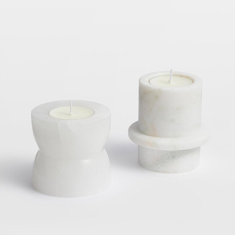 Artisan Stone Candle Holder