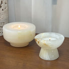 Artisan Stone Candle Holder