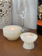 Artisan Stone Candle Holder