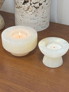 Artisan Stone Candle Holder