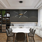 Multi-Arm Spider Chandelier Adjustable Pendant Light