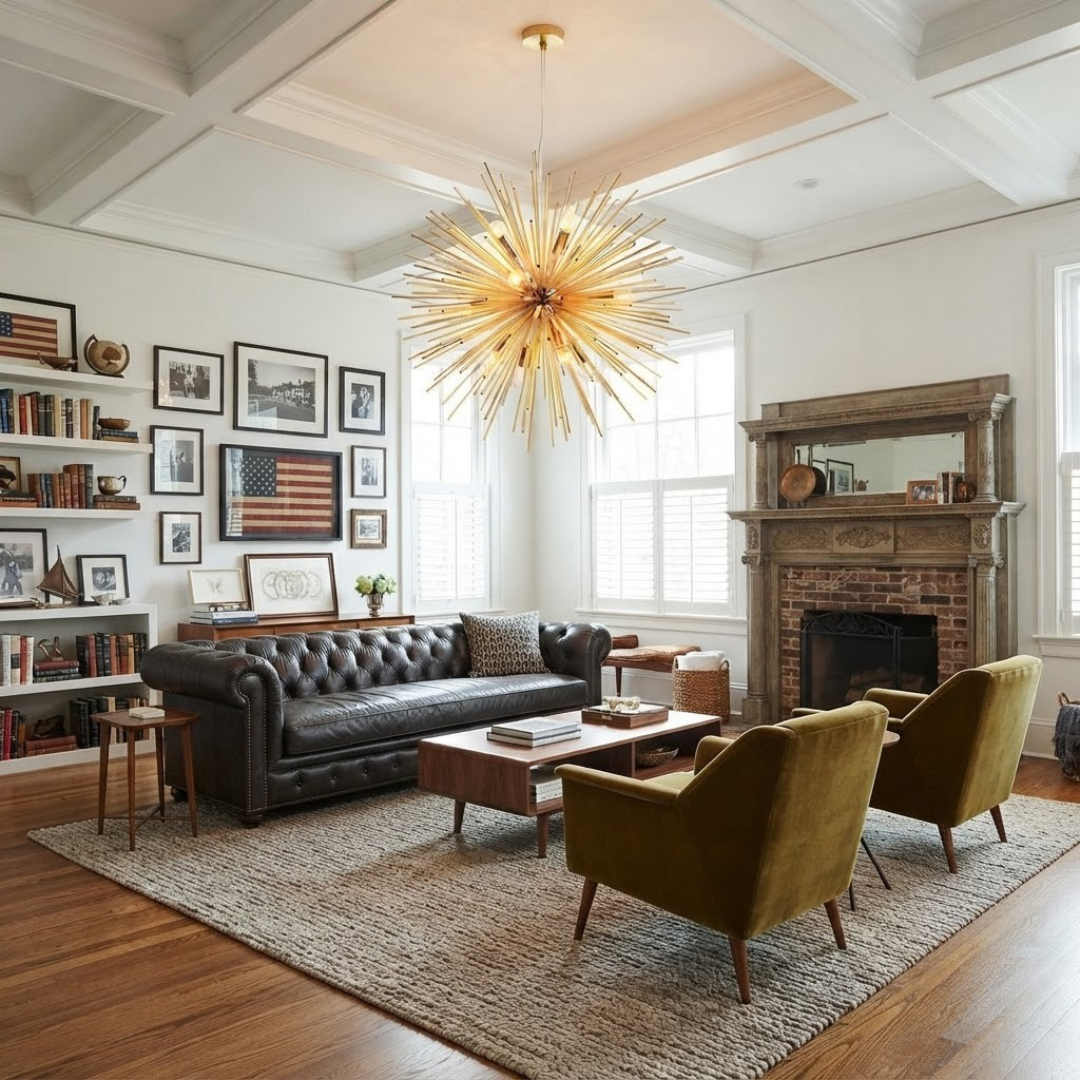 Crown Bloom Iron Chandelier