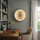 Orbit Clock Wall Lamp